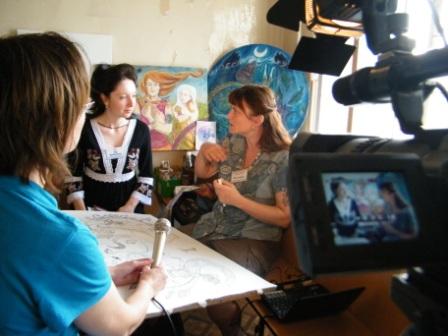 Russian TV interviews